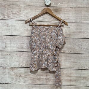 Sienna Sky Orange and Blue Floral Top